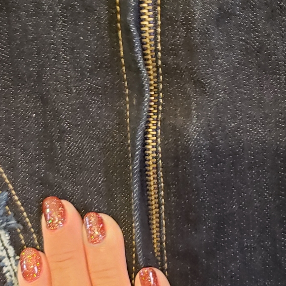 AS•HRO Denim/Mixed Materials Skirt/Jacket Set, XXL, fits like 16W-18W. - Picture 15 of 16